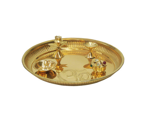 Brass Pooja Thali 0.23kg